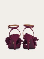 Ferragamo Flower embellished high heel sandal - Image 4